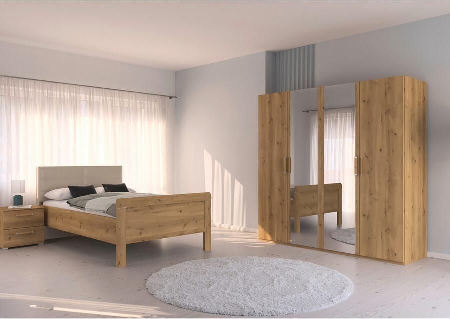 Rauch Slaapkamerserie Compleet slaapkamer EVELYN Kast en bed in 2 breedtes nachtkastje met 2 lades MADE IN GERMANY (set 3-delig) - Foto 13