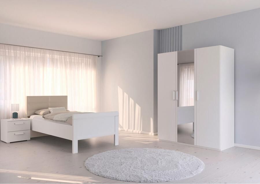 Rauch Slaapkamerserie Compleet slaapkamer EVELYN Kast en bed in 2 breedtes nachtkastje met 2 lades MADE IN GERMANY (set 3-delig) - Foto 12