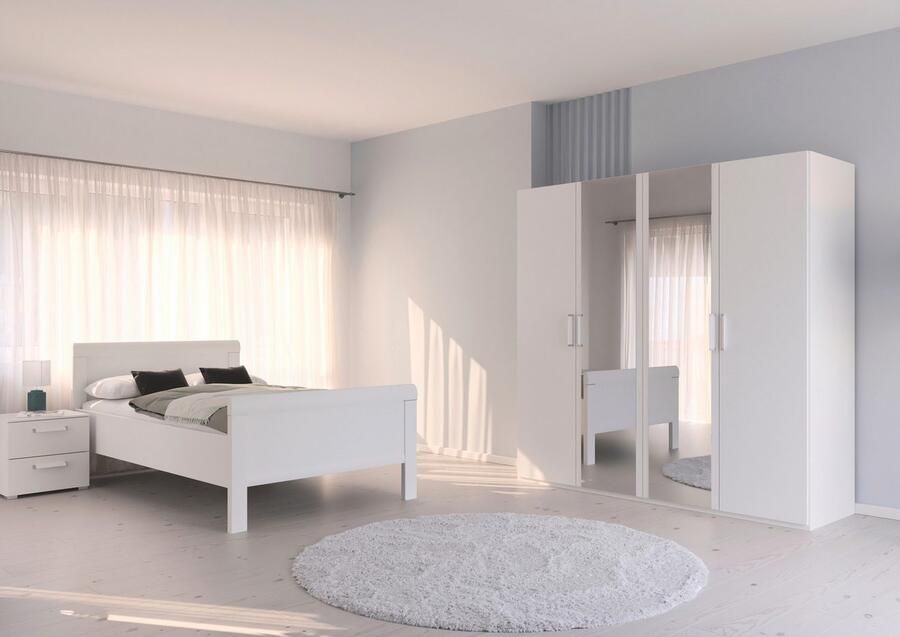 Rauch Slaapkamerserie Compleet slaapkamer EVELYN Kast en bed in 2 breedtes nachtkastje met 2 lades MADE IN GERMANY (set 3-delig) - Foto 12