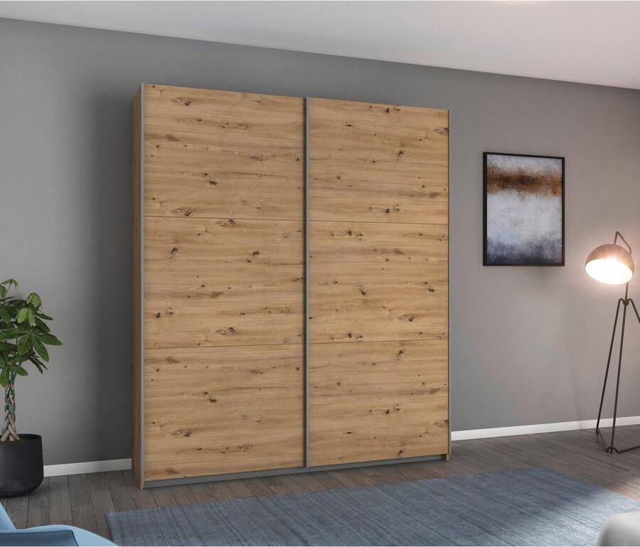 Rauch Zweefdeurkast AURELIO kledingkast garderobe TOPSELLER OTTO´s CHOICE 3 verschillende uitrustingsvarianten handgrepen van metaal made in germany - Foto 15