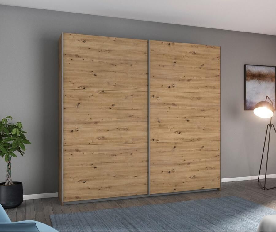 Rauch Zweefdeurkast AURELIO kledingkast garderobe TOPSELLER OTTO´s CHOICE 3 verschillende uitrustingsvarianten handgrepen van metaal made in germany - Foto 19