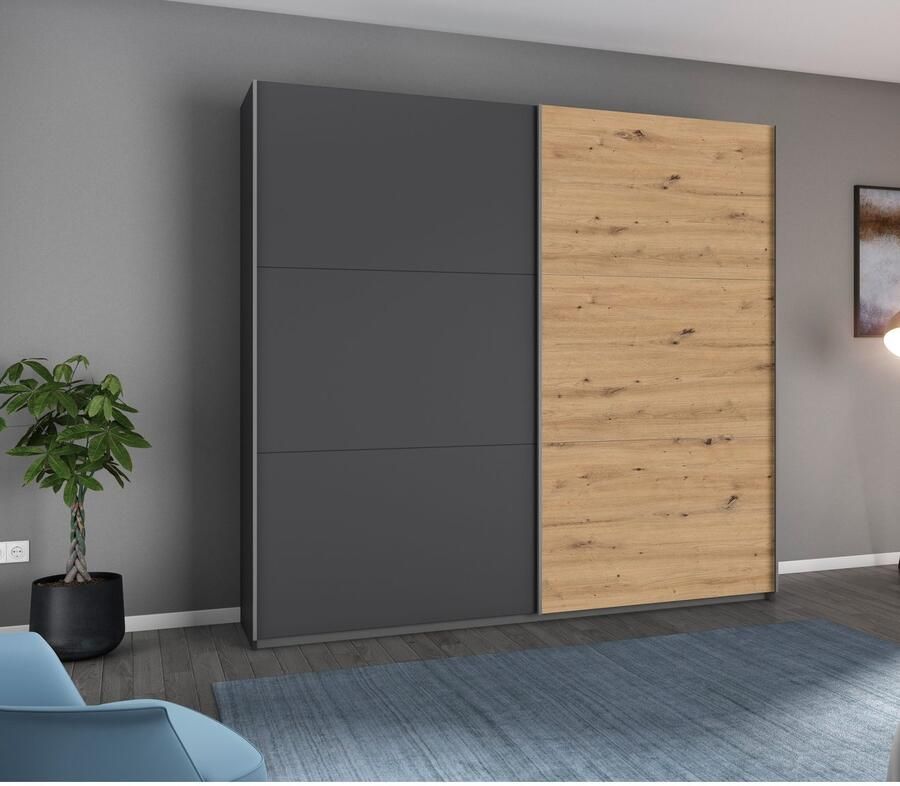 Rauch Zweefdeurkast AURELIO kledingkast garderobe TOPSELLER OTTO´s CHOICE 3 verschillende uitrustingsvarianten handgrepen van metaal made in germany - Foto 18