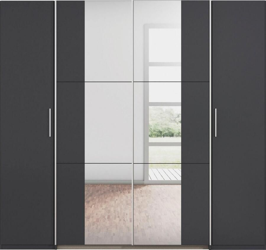 Rauch Zweefdeurkast Kledingkast draaideurkast kast garderobe KRONACH TOPSELLER met draaideuren en schuifdeuren en spiegels veel planken made in germany - Foto 11