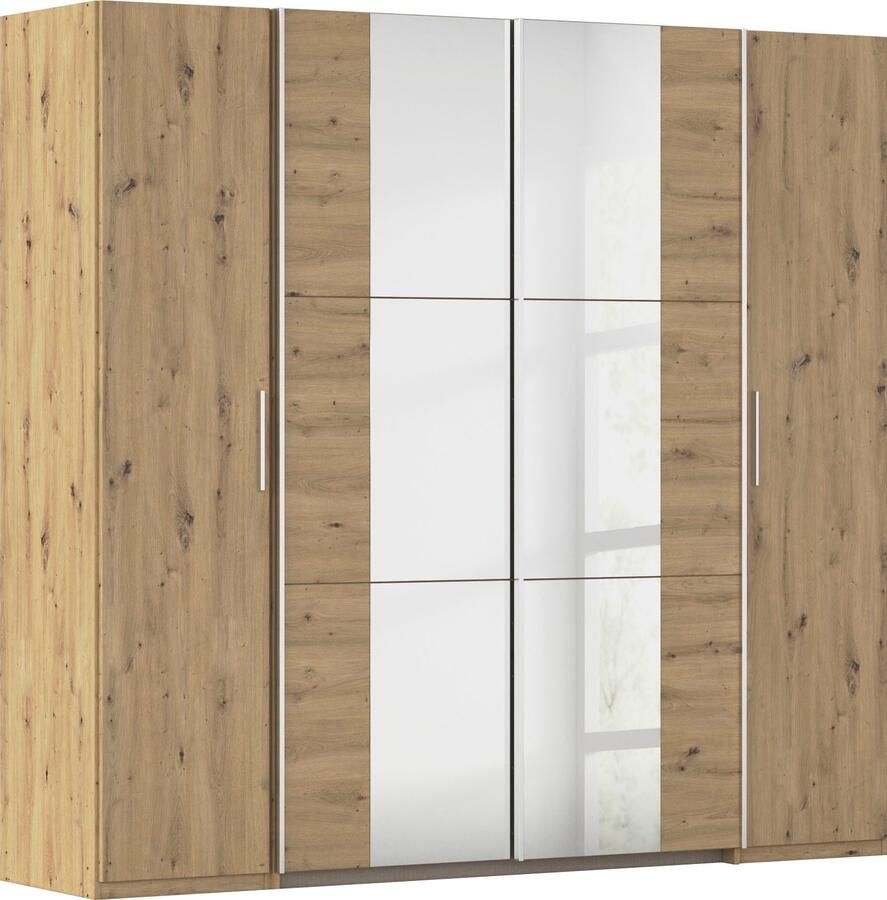 Rauch Zweefdeurkast Kledingkast draaideurkast kast garderobe KRONACH TOPSELLER met draaideuren en schuifdeuren en spiegels veel planken made in germany - Foto 17