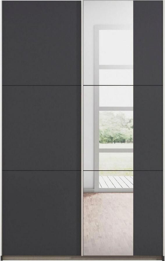 Rauch Zweefdeurkast Kledingkast draaideurkast kast garderobe KRONACH TOPSELLER met spiegel en veel opbergruimte metalen greepstrips made in germany - Foto 14