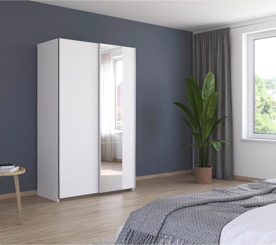 Rauch Zweefdeurkast Kledingkast draaideurkast kast garderobe KRONACH TOPSELLER met spiegel en veel opbergruimte metalen greepstrips made in germany - Foto 11