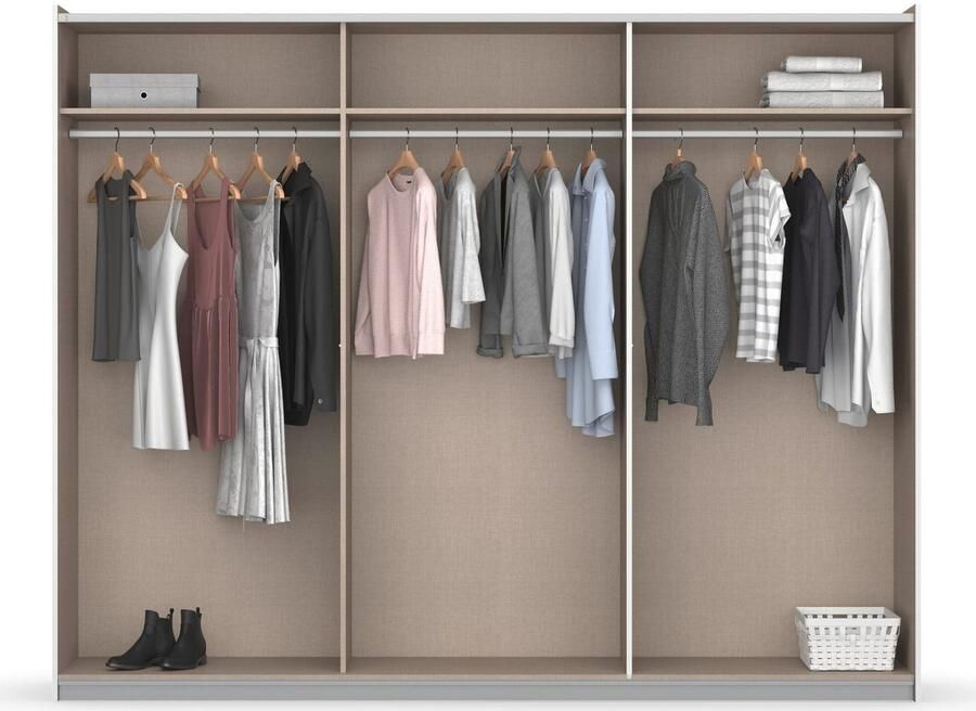 Rauch Zweefdeurkast AURELIO kledingkast garderobe TOPSELLER OTTO´s CHOICE 3 verschillende uitrustingsvarianten handgrepen van metaal made in germany - Foto 13