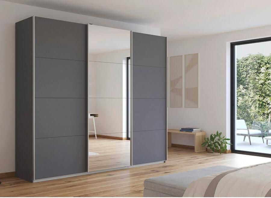 Rauch Zweefdeurkast Kledingkast kast garderobe KULMBACH in 2 hoogtes verkrijgbaar met metalen handgrepen made in germany - Foto 16