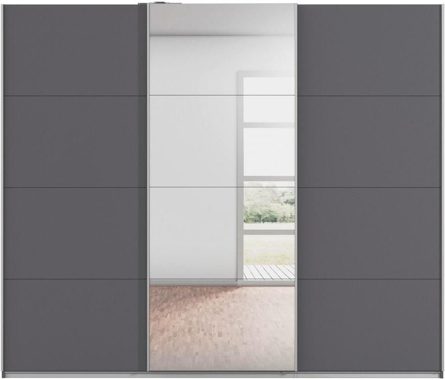 Rauch Zweefdeurkast Kledingkast kast garderobe KULMBACH in 2 hoogtes verkrijgbaar met metalen handgrepen made in germany - Foto 13
