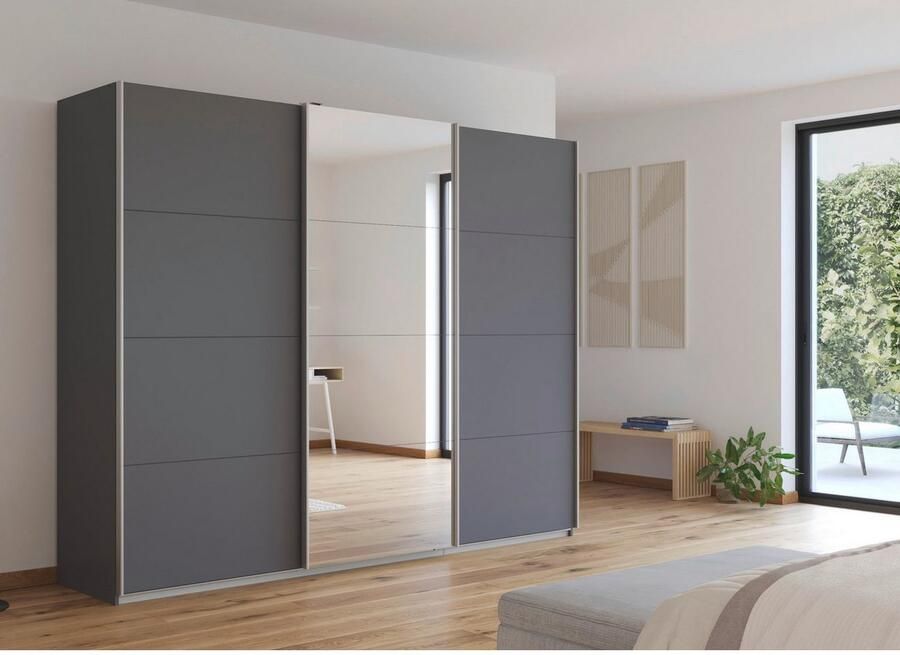 Rauch Zweefdeurkast Kledingkast kast garderobe KULMBACH in 2 hoogtes verkrijgbaar met metalen handgrepen made in germany - Foto 14