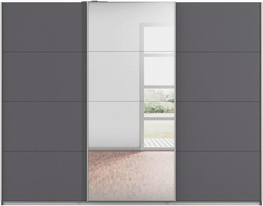 Rauch Zweefdeurkast Kledingkast kast garderobe KULMBACH in 2 hoogtes verkrijgbaar met metalen handgrepen made in germany - Foto 12