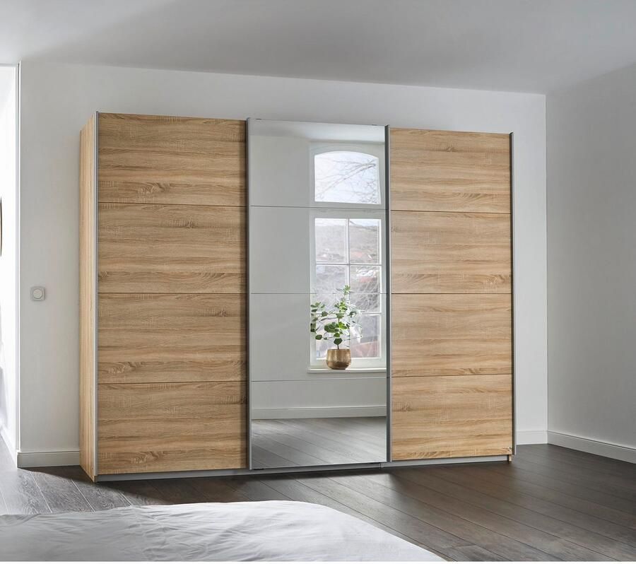 Rauch Zweefdeurkast Kledingkast kast garderobe KULMBACH in 2 hoogtes verkrijgbaar met metalen handgrepen made in germany - Foto 14