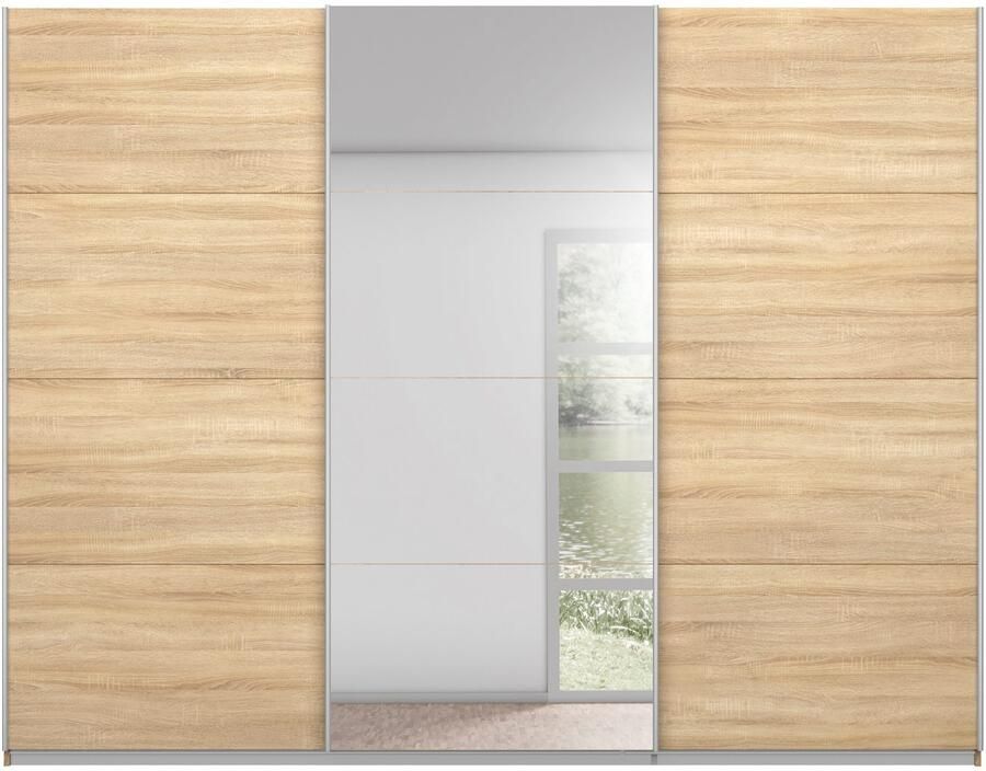 Rauch Zweefdeurkast Kledingkast kast garderobe KULMBACH in 2 hoogtes verkrijgbaar met metalen handgrepen made in germany - Foto 17