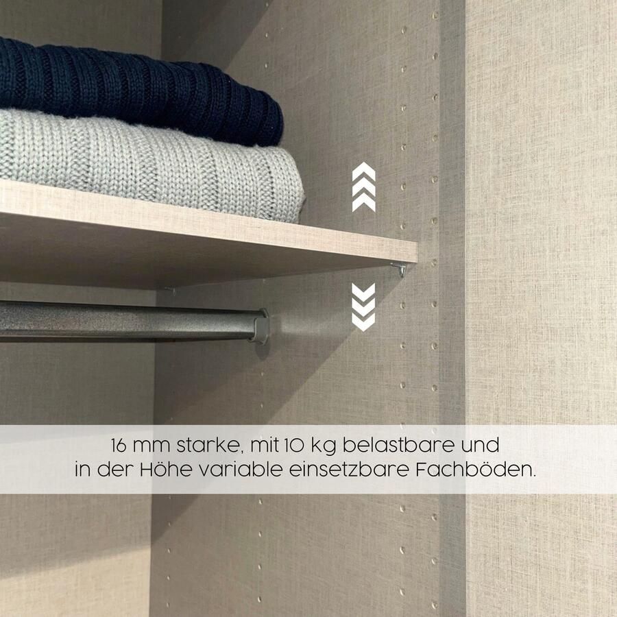 Rauch Zweefdeurkast Kledingkast kast garderobe linnenkast kleedkamer SYNCRONO - Foto 4