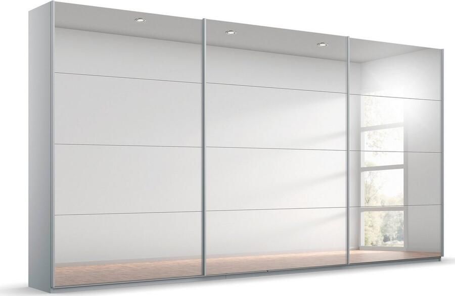 Rauch Zweefdeurkast Kledingkast kast garderobe ORACLE met spiegelfront inclusief lade-inzet en extra legplanken made in germany - Foto 7