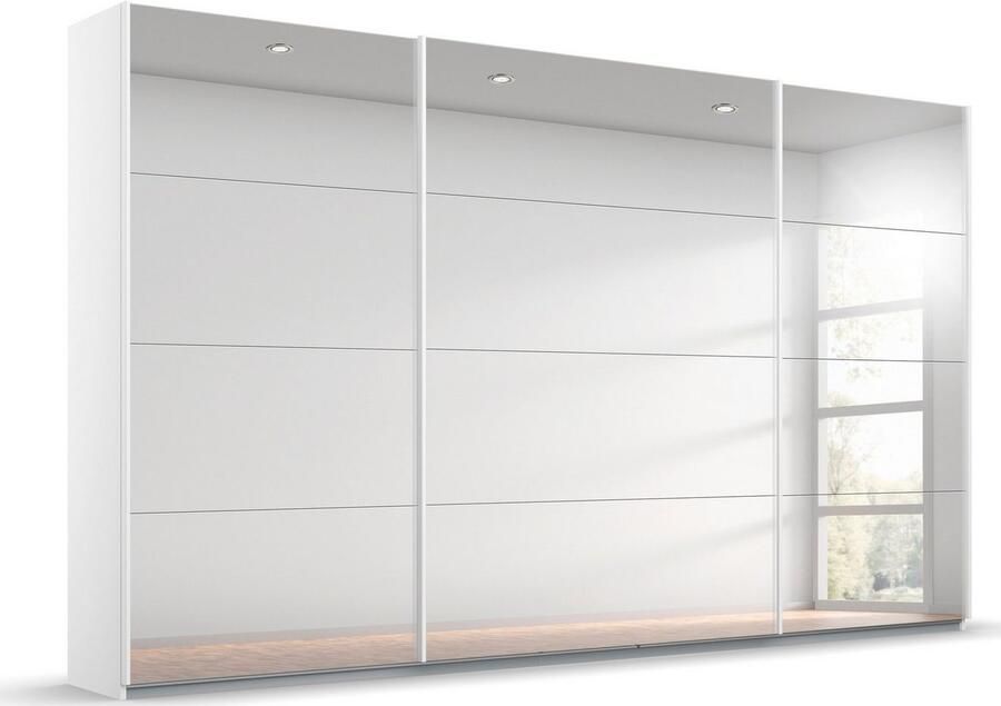 Rauch Zweefdeurkast Kledingkast kast garderobe ORACLE met spiegelfront inclusief lade-inzet en extra legplanken made in germany - Foto 7