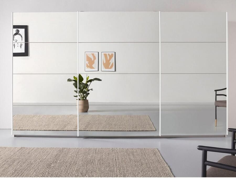 Rauch Zweefdeurkast Kledingkast kast garderobe ORACLE met spiegelfront inclusief lade-inzet en extra legplanken made in germany - Foto 6