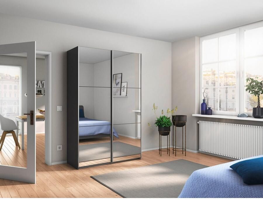 Rauch Zweefdeurkast Kledingkast kast garderobe REFLECT inclusief praktische binneninrichting met veel opbergruimte made in germany - Foto 7