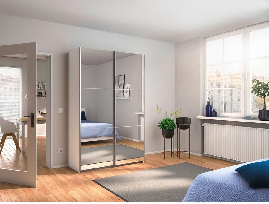 Rauch Zweefdeurkast Kledingkast kast garderobe REFLECT inclusief praktische binneninrichting met veel opbergruimte made in germany - Foto 7