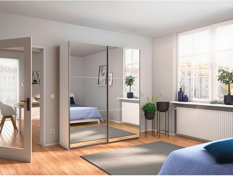 Rauch Zweefdeurkast Kledingkast kast garderobe REFLECT inclusief praktische binneninrichting met veel opbergruimte made in germany - Foto 7