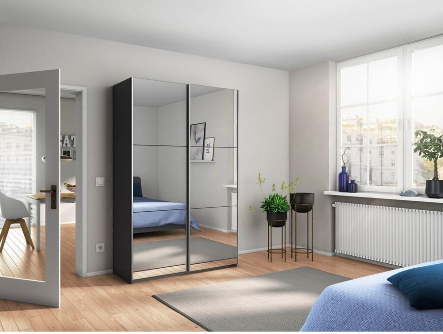 Rauch Zweefdeurkast Kledingkast kast garderobe REFLECT inclusief praktische binneninrichting met veel opbergruimte made in germany - Foto 10