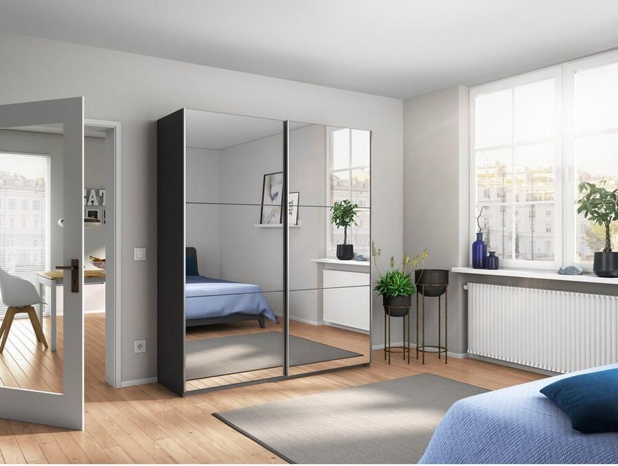 Rauch Zweefdeurkast Kledingkast kast garderobe REFLECT inclusief praktische binneninrichting met veel opbergruimte made in germany - Foto 12