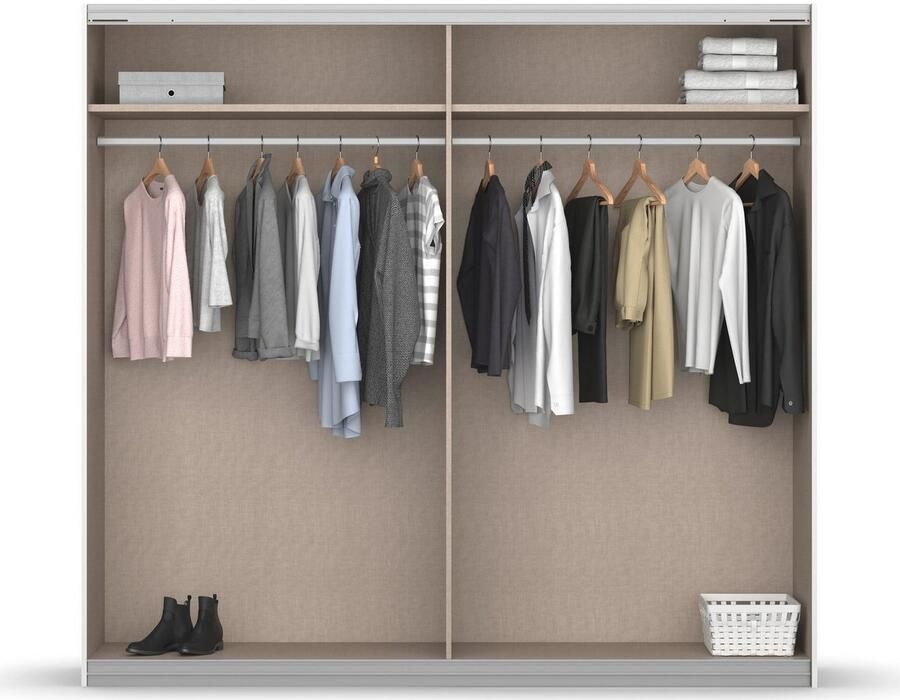Rauch Zweefdeurkast Kledingkast Kast Garderobe Slaapkamerkast APOLLON inclusief praktisch hangelement met 6 kledinghaken made in germany - Foto 3