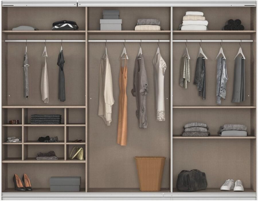 Rauch Zweefdeurkast Kledingkast TOMA met passe-partout incl. rek inzet en extra legplanken made in germany - Foto 10