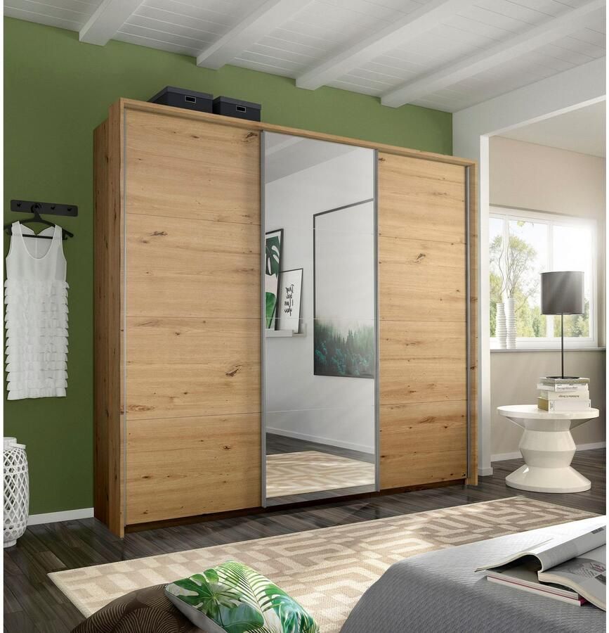 Rauch Zweefdeurkast Kledingkast TOMA met passe-partout incl. rek inzet en extra legplanken made in germany - Foto 6