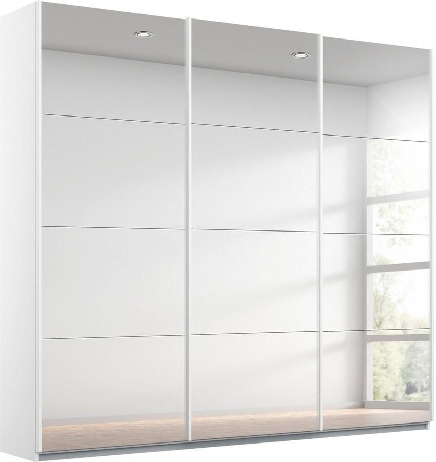 Rauch Zweefdeurkast Kledingkast kast garderobe ORACLE met spiegelfront inclusief lade-inzet en extra legplanken made in germany - Foto 13