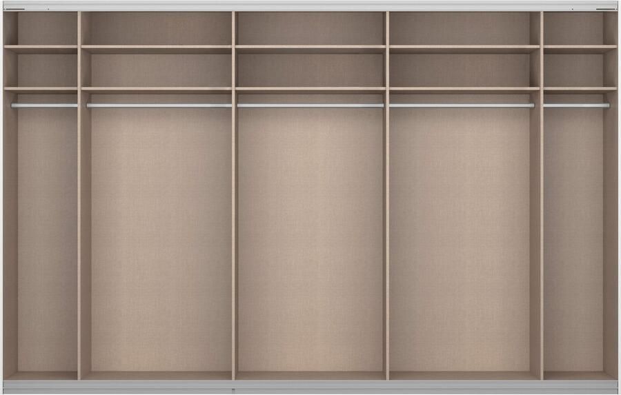 Rauch Zweefdeurkast Kledingkast kast garderobe ORACLE met spiegelfront inclusief lade-inzet en extra legplanken made in germany - Foto 9