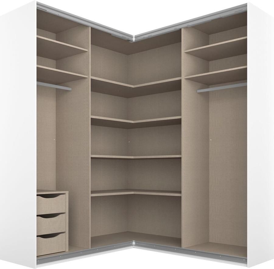 Rauch Zweefdeurkast Quadra Hoekkast inclusief deurdemper en lade-inzet - Foto 4