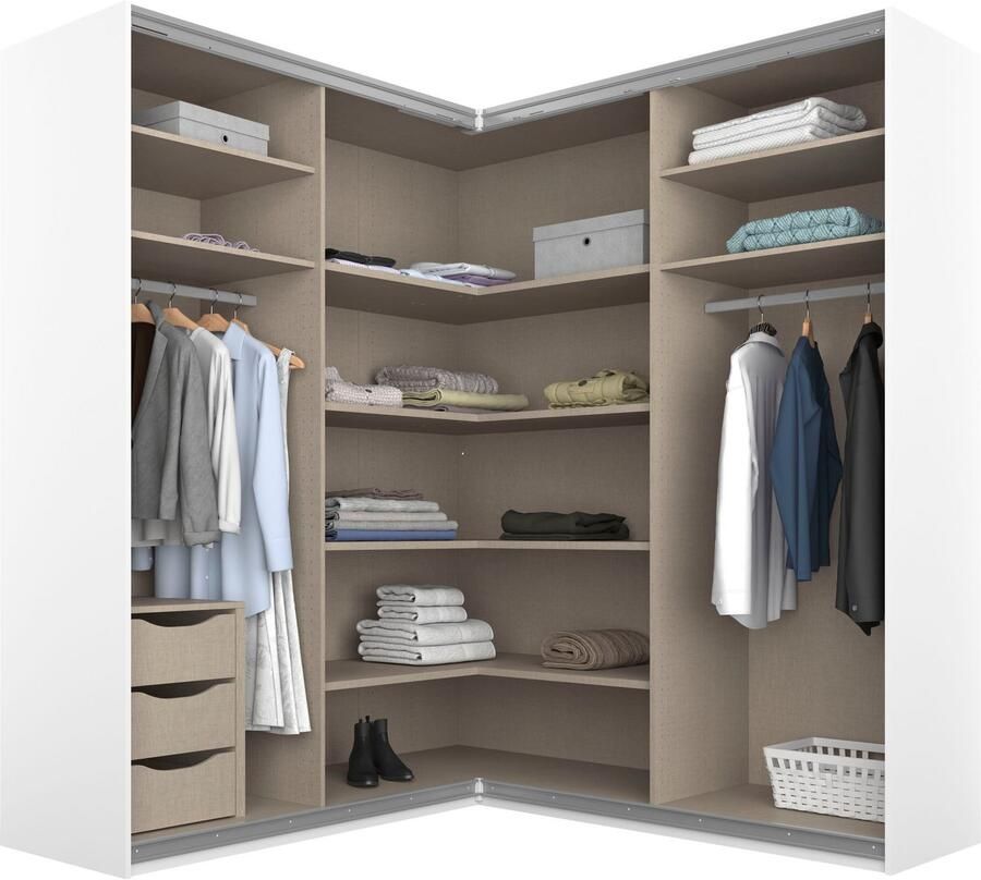 Rauch Zweefdeurkast Quadra Hoekkast inclusief deurdemper en lade-inzet - Foto 5