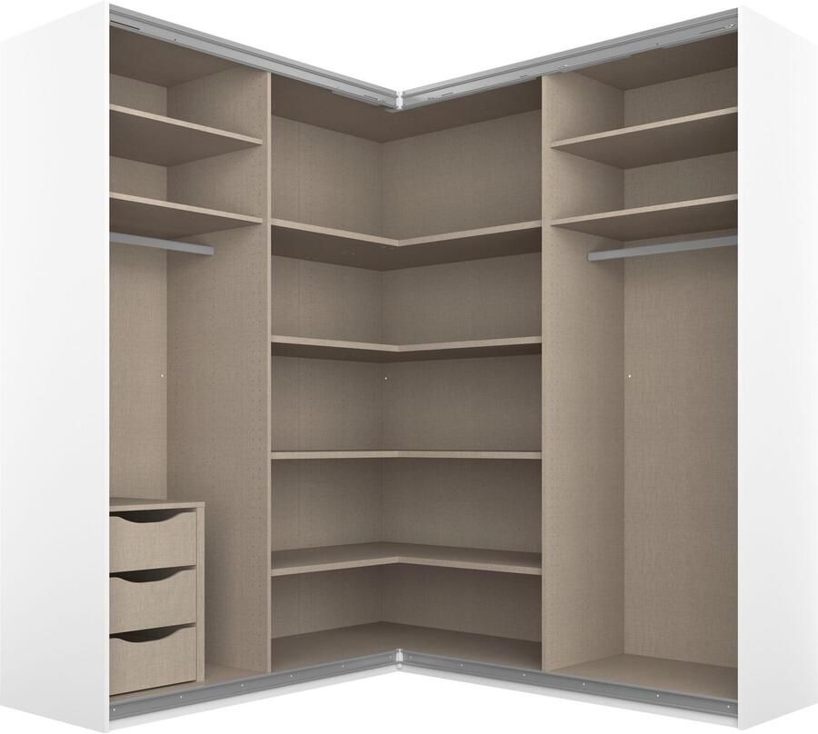 Rauch Zweefdeurkast Quadra Hoekkast inclusief deurdemper en lade-inzet - Foto 4