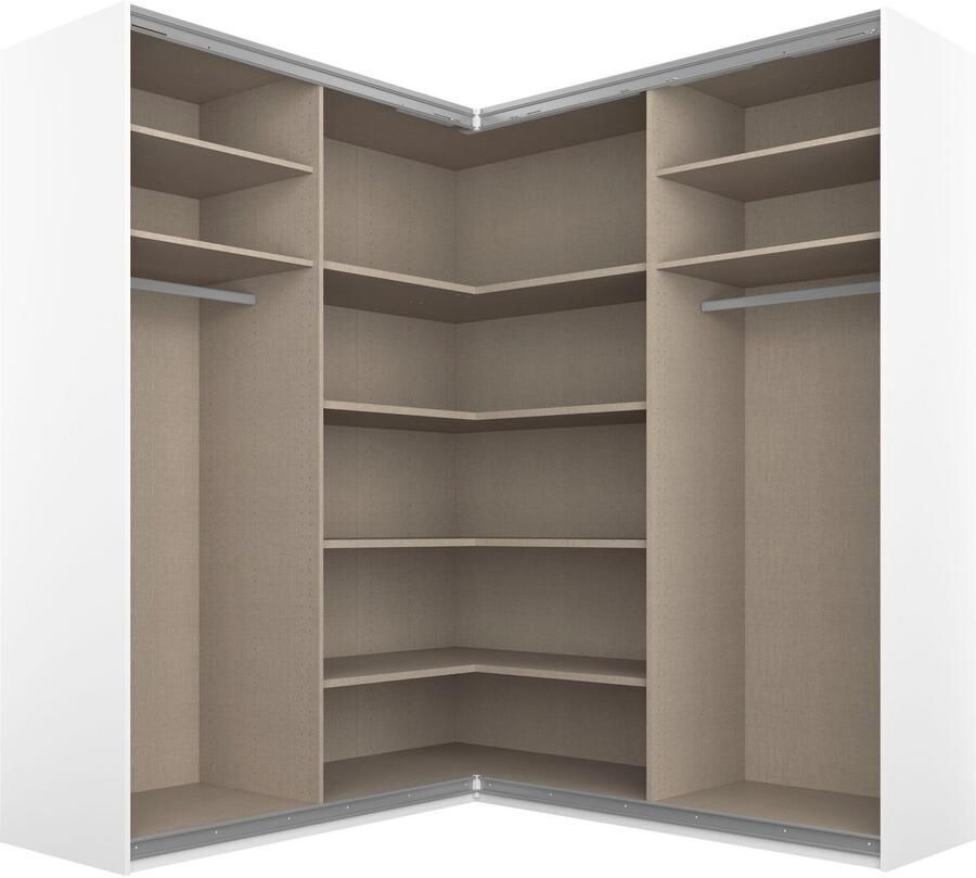 Rauch Zweefdeurkast Quadra Hoekkast inclusief deurdemper met glas- spiegeldeuren - Foto 3