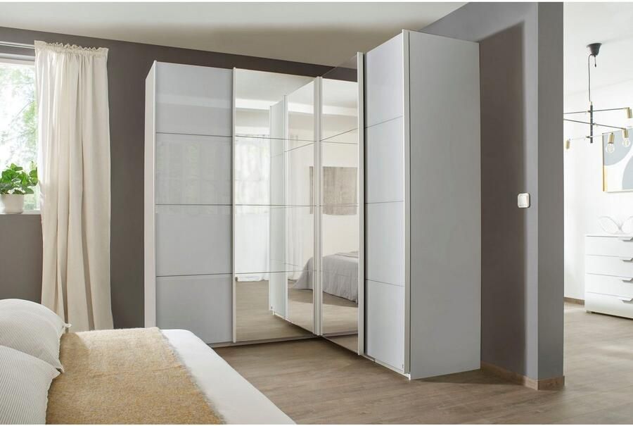 Rauch Zweefdeurkast Quadra Hoekkast inclusief deurdemper met glas- spiegeldeuren - Foto 7