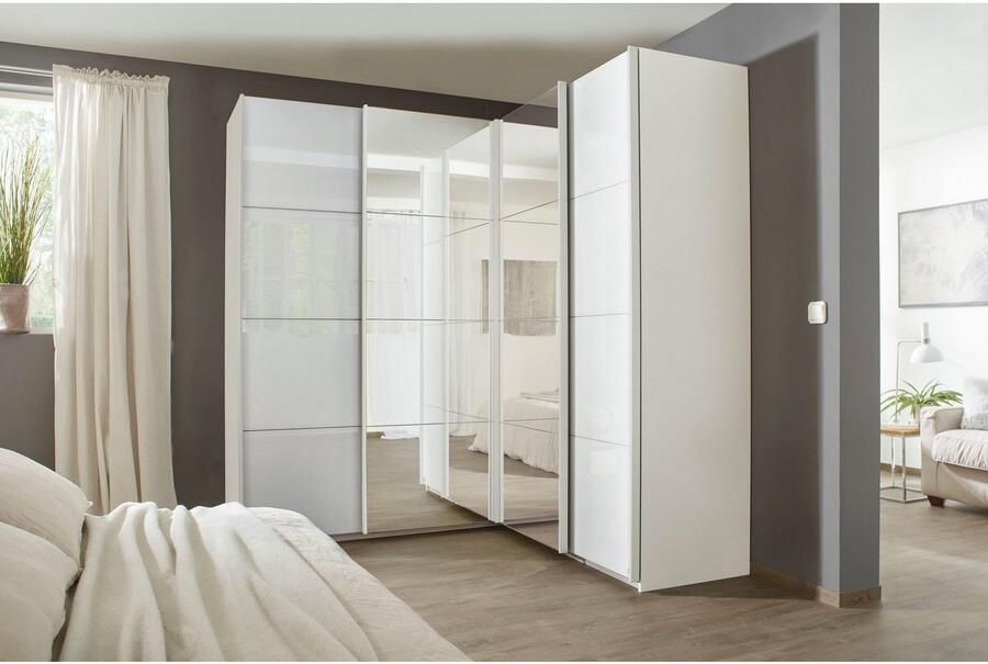 Rauch Zweefdeurkast Quadra Hoekkast inclusief deurdemper met glas- spiegeldeuren - Foto 7