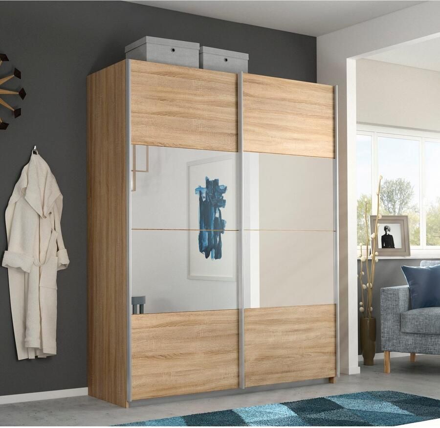 Rauch Zweefdeurkast Quadra met spiegelelementen - Foto 5