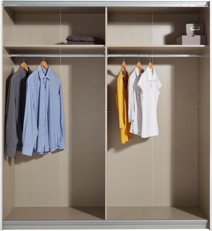Rauch Zweefdeurkast Subito kledingkast bestseller Slaapkamerkast met 4 spiegel- en 4 glaselementen - Foto 7