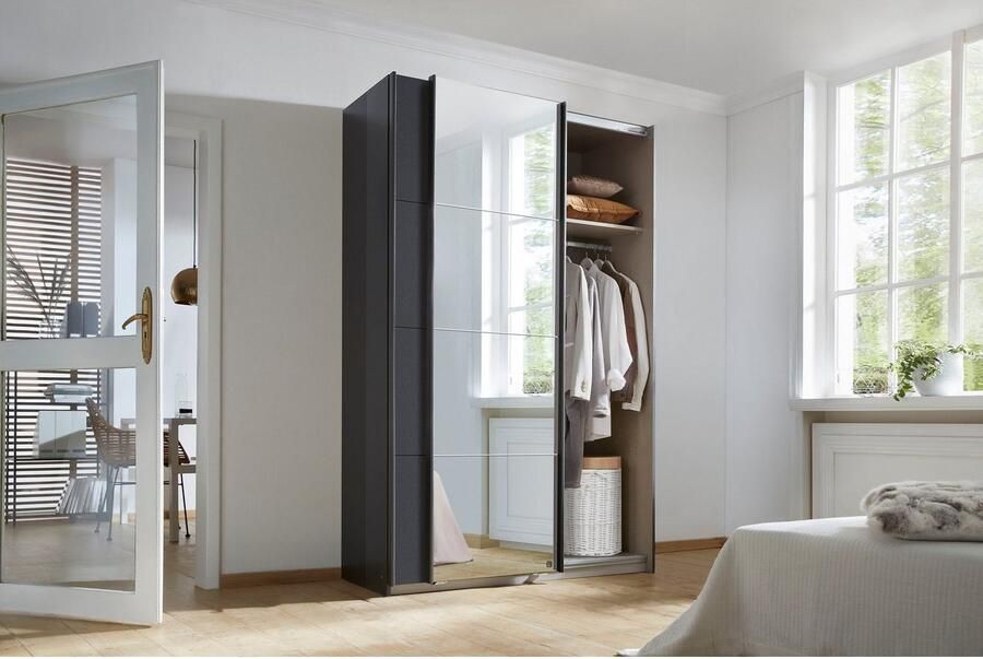 Rauch Zweefdeurkast Subito kledingkast bestseller Slaapkamerkast met 4 spiegelelementen - Foto 6