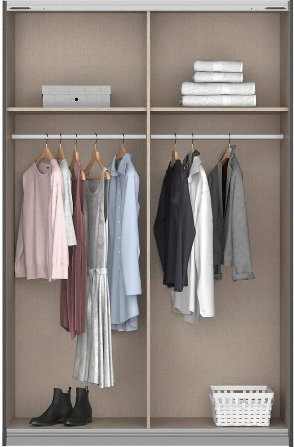 Rauch Zweefdeurkast Subito kledingkast bestseller Slaapkamerkast met 4 spiegelelementen - Foto 11