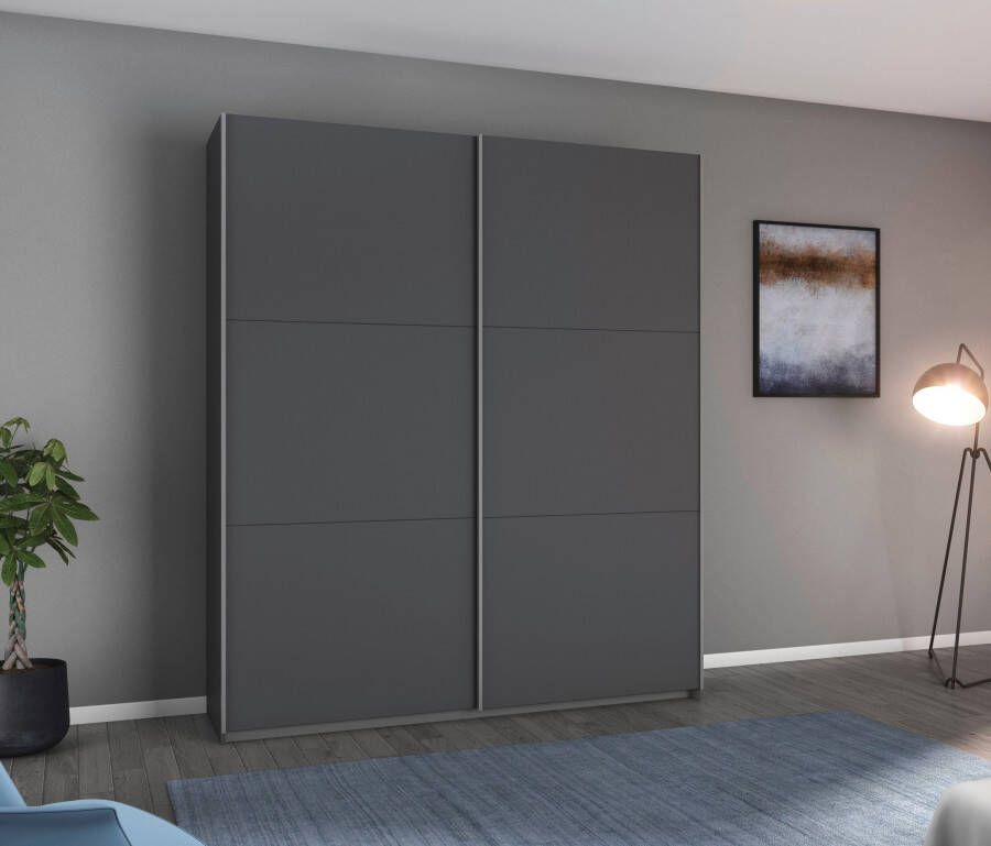 Rauch Zweefdeurkast AURELIA in rechtlijnig design met decor- of hoogglanzend front