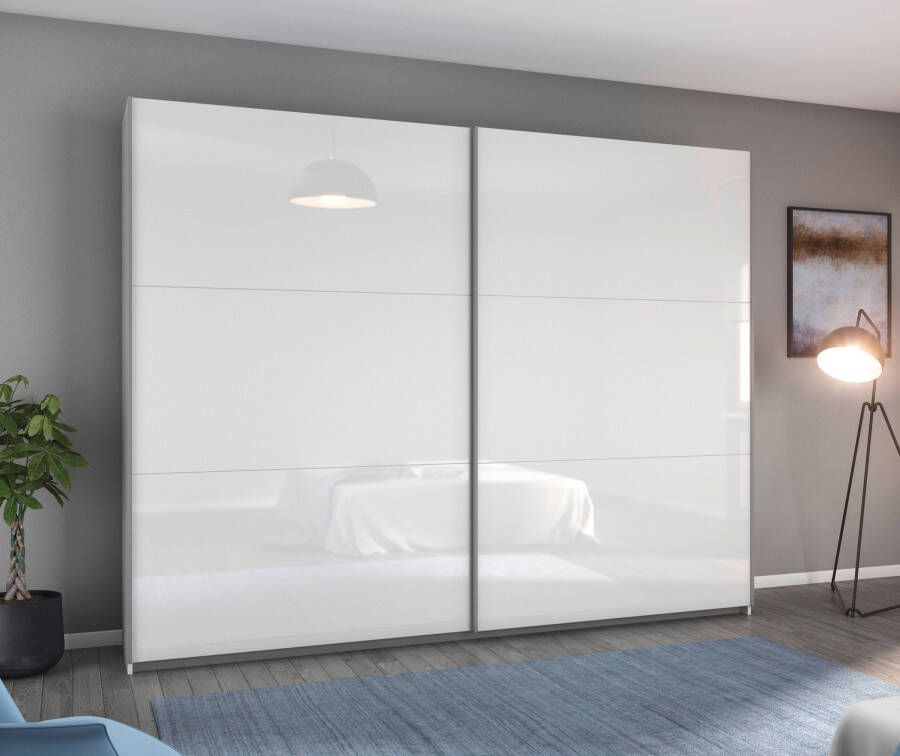 Rauch Zweefdeurkast AURELIA in rechtlijnig design met decor- of hoogglanzend front