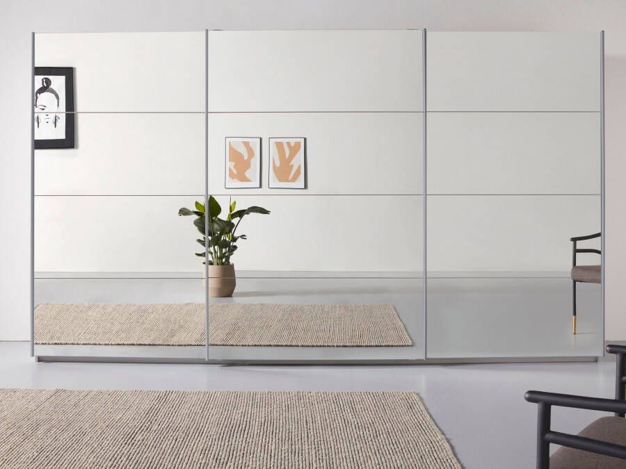 Rauch Zweefdeurkast Kledingkast kast garderobe ORACLE met spiegelfront inclusief lade-inzet en extra legplanken made in germany - Foto 16