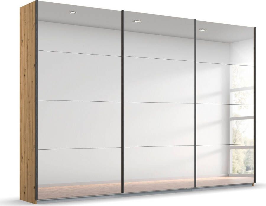 Rauch Zweefdeurkast Kledingkast kast garderobe ORACLE met spiegelfront inclusief lade-inzet en extra legplanken made in germany - Foto 14