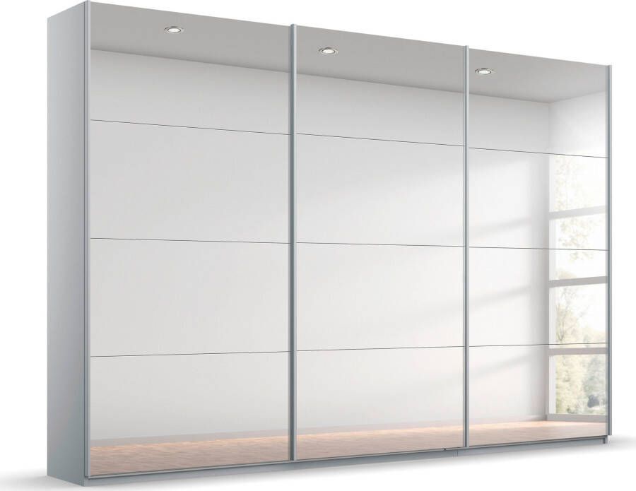 Rauch Zweefdeurkast Kledingkast kast garderobe ORACLE met spiegelfront inclusief lade-inzet en extra legplanken made in germany - Foto 12