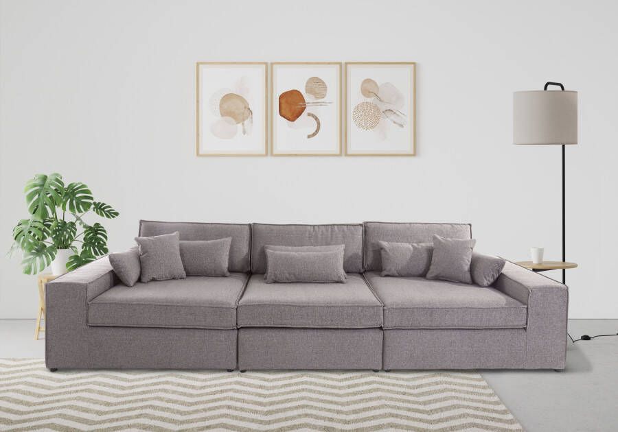 OTTO 3-zitsbank Enid 3 delen bestaand uit modules in vele overtrekken ook in breedribcord - Foto 8