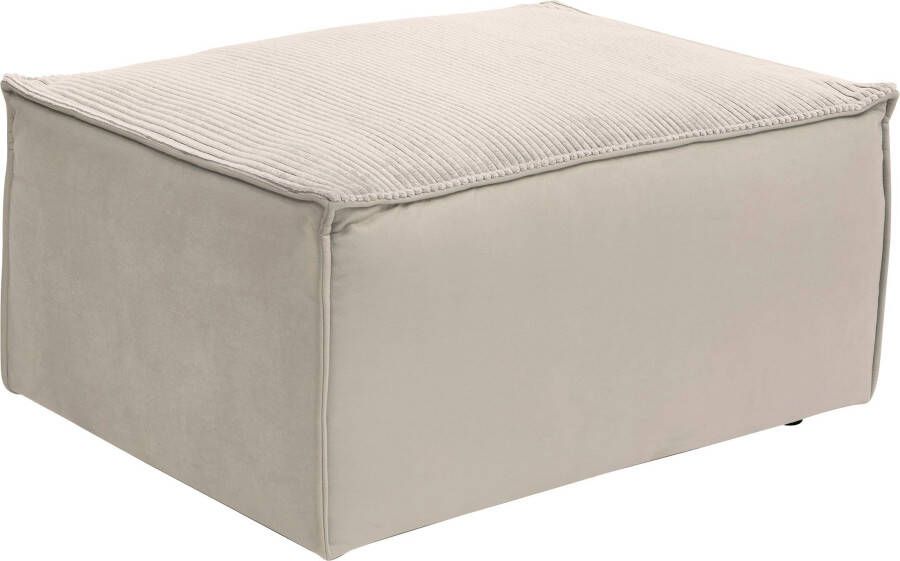RAUM.ID Hocker Modulid als module of afzonderlijk te gebruiken in ribfluweel (1 stuk) - Foto 6