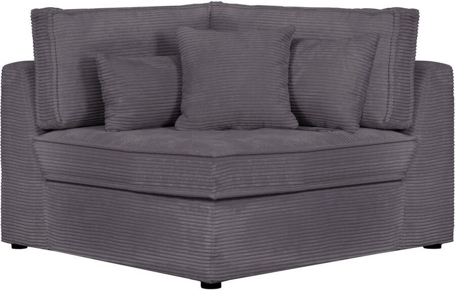 OTTO Bank-hoekelement Enid Deel van een modulaire bank stevig zitcomfort ook in breedribcord