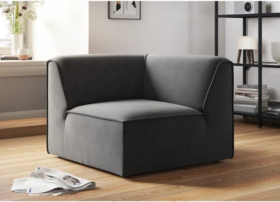 OTTO Bank-hoekelement Merid sofa-element afmetingen B D H: 97 97 46 cm als module of apart te gebruiken voor individuele samenstelling - Foto 4